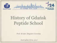 History of Gdańsk Peptide School